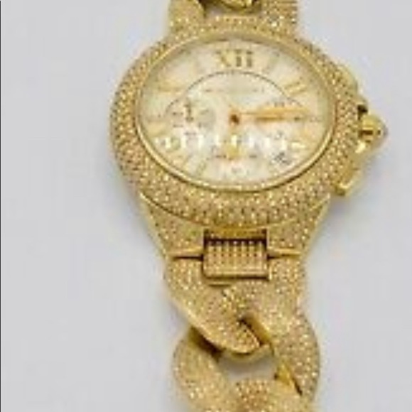 MICHAEL KORS MK3248 Camille Gold Pave Crystal - Picture 3 of 7